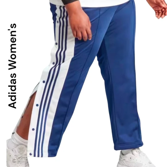 Adidas | 2 Pair Women's Snap Away Track Pants | 1 Blue 1 Purple | Plus Size 4X - Picture 3 of 14